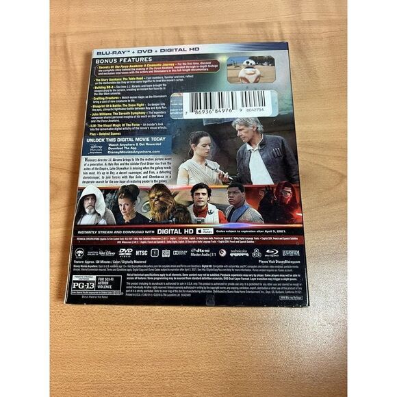 Star Wars: Episode VII: The Force Awakens (Blu-ray, 2015) - Picture 2 of 6